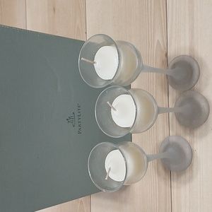 Party lite iced crystal trio